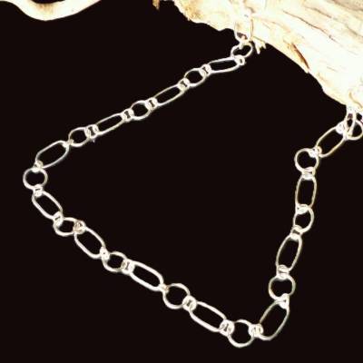 Handgefertigte - Glieder - Kette aus Silber 925 , einzigartiges Unikat,  Qualität handgemacht für Damen und Herren