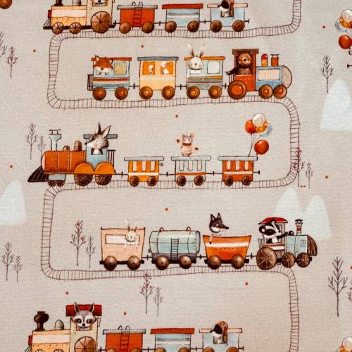 Susalabim „Abenteuer auf Gleisen“, Stoffonkel Biojersey