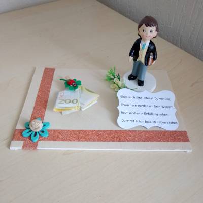 Geldgeschenk Jugendweihe Junge – Originelles Geschenk zur Konfirmation & Jugendweihe Geldgeschenk