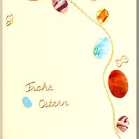 Hübsche Osterkarte mit Encaustic-Malerei -8- als Download