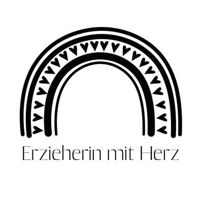 Erzieherin mit Herz PNG SVG Datei - Download Datei - Schulkind Kindergarten Plotterdatei - svg png Datei - Geschenkidee