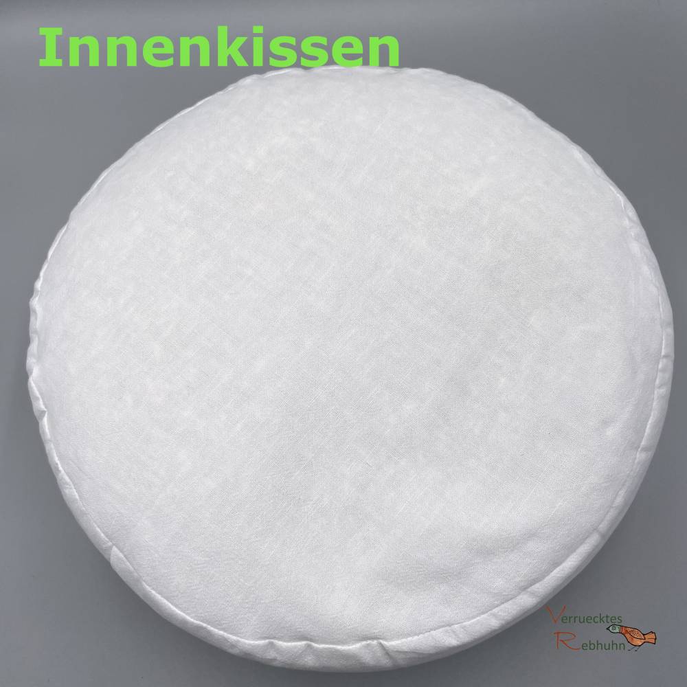 Yogakissen & Meditationskissen – Bio Dinkelspelz, abnehmbarer Bezug, 14 cm hoch Bild 7