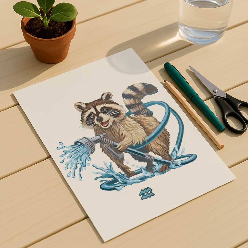 Clipart, Sternzeichen Wassermann, sofortiger Download Bild 1