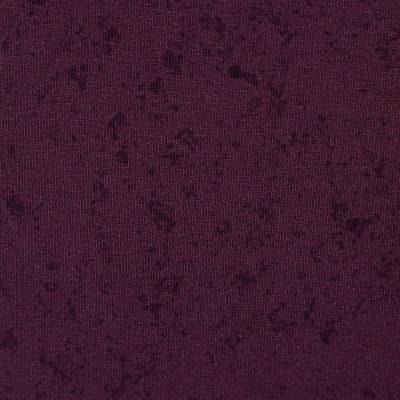 French Terry Kombistoff zum Panel Erdmännchen "Stay Curios" aubergine mit Sprenkel 50 x 158 cm ♕