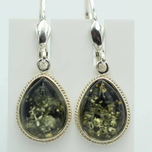 Edler Bernstein Ohrhänger 925 Silber echter Bernstein aus Litauen Top Edel