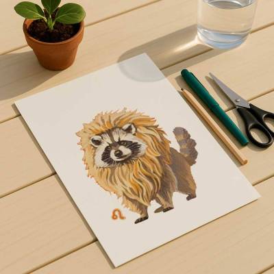 Clipart, Sternzeichen Löwe, sofortiger Download