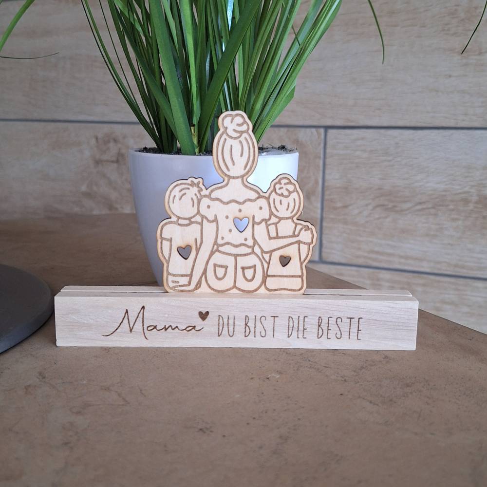 Mama mit Herz – Liebevolle Holzdeko nicht nur für Muttertag Bild 1
