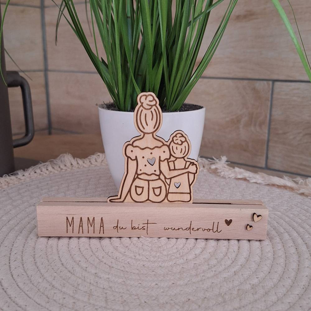 Mama mit Herz – Liebevolle Holzdeko nicht nur für Muttertag Bild 3