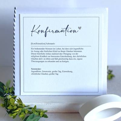 Konfirmation * Kommunion * Taufe * Glückwunsch * Glückwunschkarte * Grußkarte