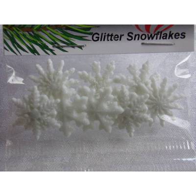 Dress it up Knöpfe   Glitzer Schneeflocke   (1 Pck.)    Glitter Snowflakes