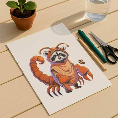 Clipart, Sternzeichen Skorpion, sofortiger Download