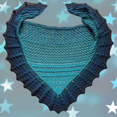 Häkelanleitung Dreieckstuch Evas Jahr 2024 – Mustermix mit 2 Randvarianten