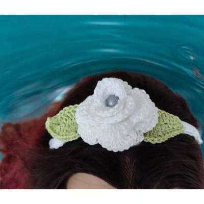 Verschiedene Haarreifen Mädchen mit gehäkelten Blumen ,Handarbeit
