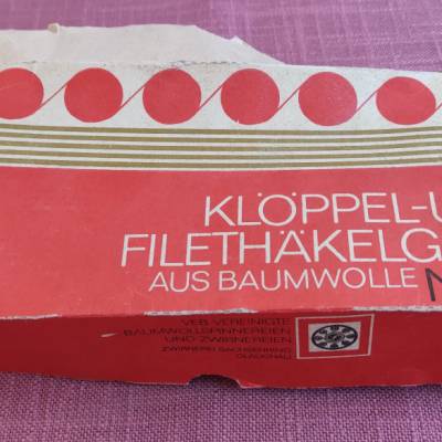 Klöppel- und Filethäkelgarn Nr. 15 - Baumwolle - DDR - 80er Jahre