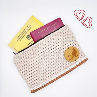 Australien Aussie Känguru Täschchen für Allerlei Kosmetik, Ladekabel, Reisedokumente, Reisepass Geschenk Stifte