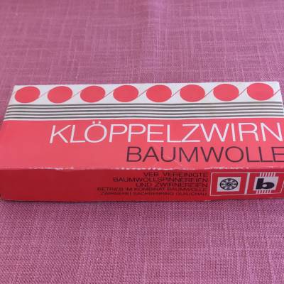 Klöppelzwirn - Baumwolle - DDR - 80er Jahre