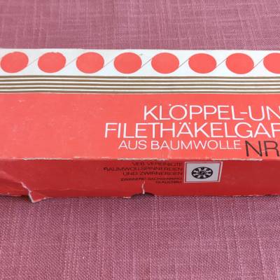 Klöppel- und Filethäkelgarn Nr. 20 - Baumwolle - DDR - 80er Jahre