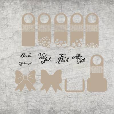 *Flaschenanhänger*  Laser- und Plotterdatei