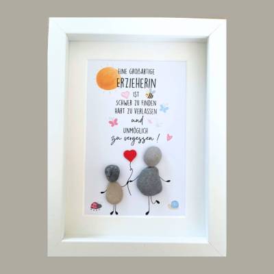Steinbild Erzieherin Geschenk – Einzigartiges Abschiedsgeschenk mit Personalisierung