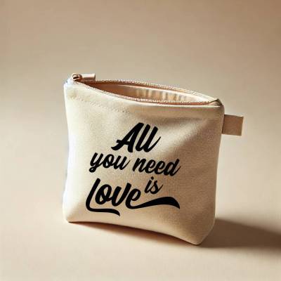All you need is Love Schriftzug schwarz Bügelbild DIY Bügelmotiv Applikation