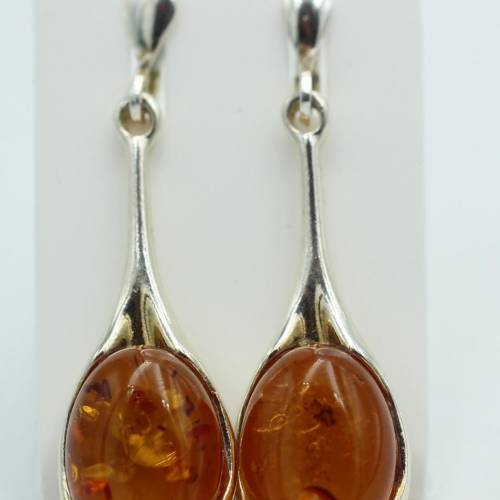 Edler Bernstein Ohrhänger 925 Silber echter Bernstein aus Litauen Top Edel