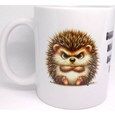 Lustige Tasse Tierarzt Tierärztin Geschenk Igel Spruch – Hochwertige Keramiktasse beidseitig bedruckt