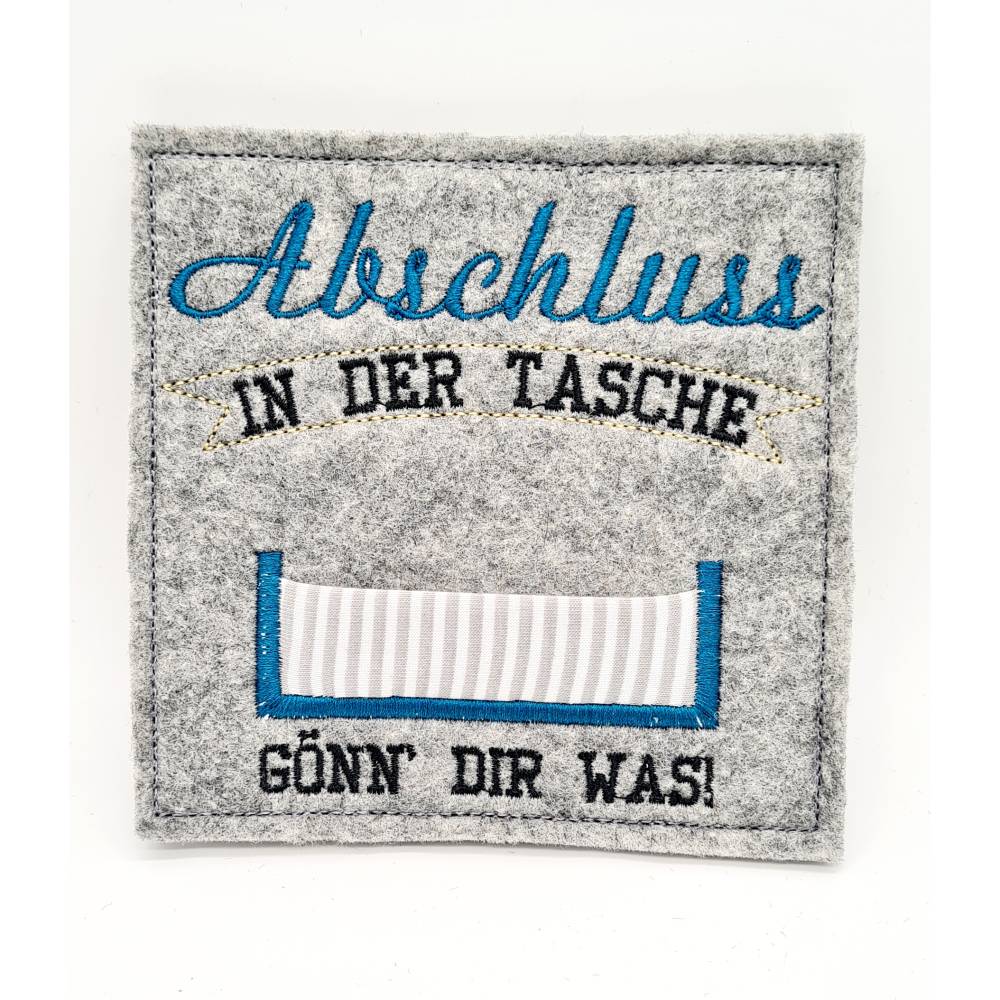 Stickdatei Geldhülle Abschluss ITH Bild 4