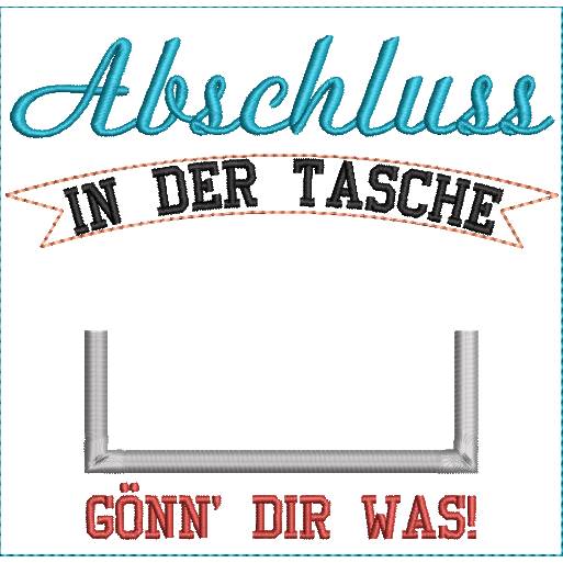 Stickdatei Geldhülle Abschluss ITH Bild 6