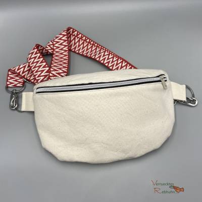 Upcycling Bauchtasche aus original Geldsack – Unikat mit Innenfach