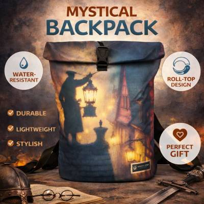 Urban Rolltop Rucksack | Handmade mit einzigartigen Prints | Wasserdicht | Laptopfach für Damen & Herren