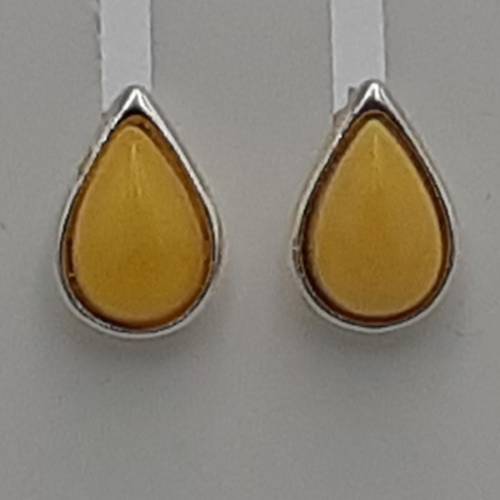 Design Bernstein Ohrstecker 925 Silber Bernsteinohrschmuckt Top Edel Bernstein