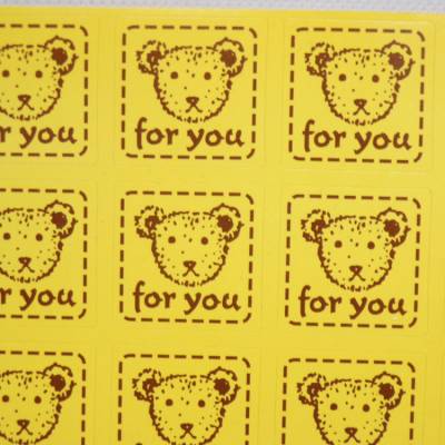 16  Sticker Teddy for you    Aufkleber Etiketten  selbstklebend, 