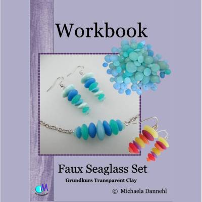 PDF Tutorial Seeglas Imitat Schmuckset herstellen mit Modelliermasse