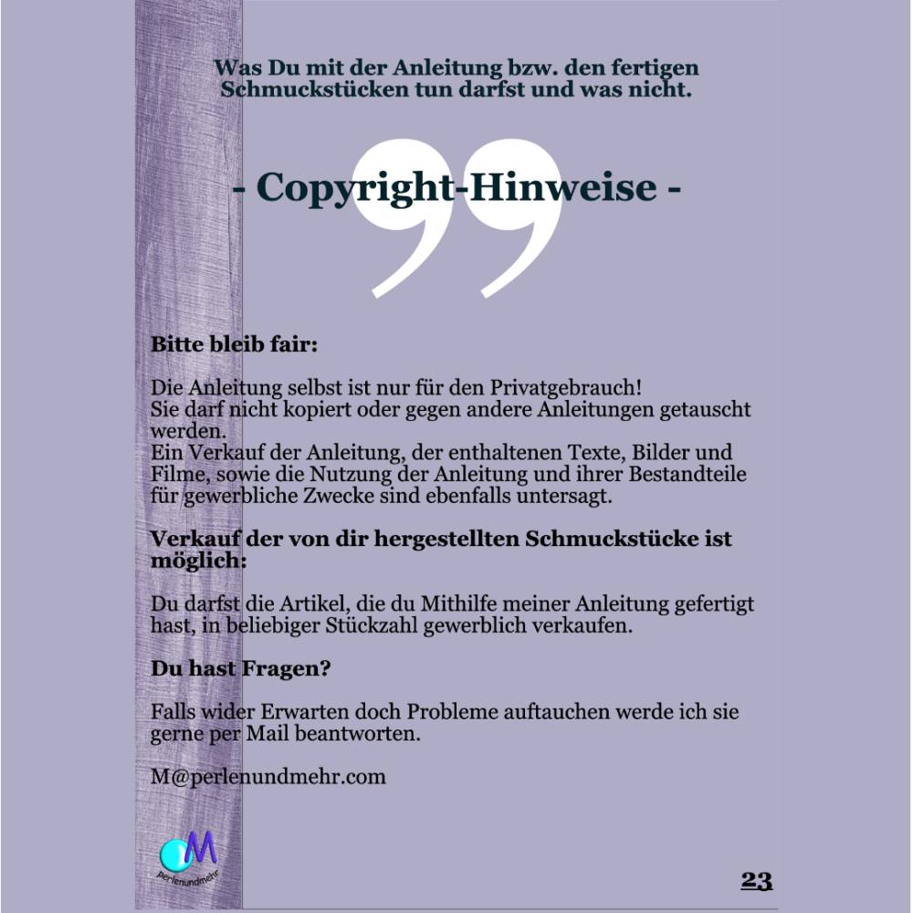 PDF Tutorial Seeglas Imitat Schmuckset herstellen mit Modelliermasse Bild 6
