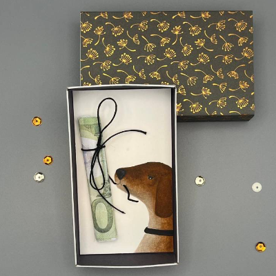 Geschenk Hund – Edle Geschenkbox für Hundebesitzer mit handgemaltem Motiv
