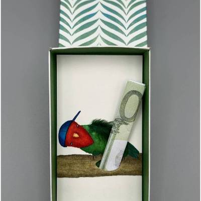 Geschenkbox Vogel Papagei