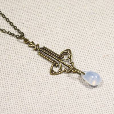 Halskette HERMIA Kette mit Anhänger Jugendstil (2328)