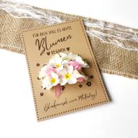 Druckvorlage Karte zum Muttertag - Blumenregen - zum ausdrucken - Glückwunsch zum Muttertag - Gratulieren - Blumen