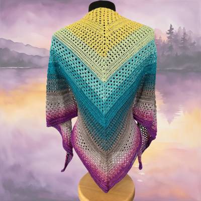 Häkelanleitung Dreieckstuch Calor Classic – Anfängerfreundliches Mittelnahttuch mit endlosem Muster