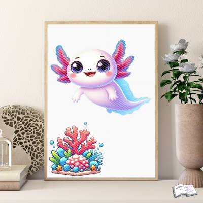 Digiset Axolotl Baby – Süßes Plotterset für kreative DIY-Projekte