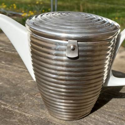Art Deko 1,4 l Kaffeekanne von WMF – Warmhaltekanne aus Porzellan von Bauscher Weiden