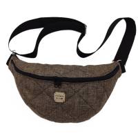 Crossbag Braun Gesteppt – Stylische Crossbody & Hipbag aus Steppstoff, 100% Polyester, 100% Baumwolle, Innenfach