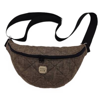 Crossbag Braun Gesteppt – Stylische Crossbody & Hipbag aus Steppstoff, 100% Polyester, 100% Baumwolle, Innenfach
