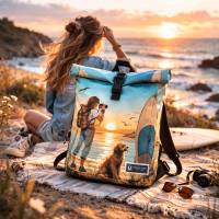 Rolltop Rucksack Damen & Herren – Wasserdicht, Handgemacht in Deutschland, Laptoprucksack 15 Zoll