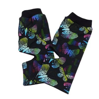Wende-Yogasocken Schmetterlinge Gr. 38/39 – Beidseitig tragbar, 95% Baumwolle, 5% Elasthan