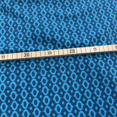 Jersey Stoff Tropen Rauten Punkte 90cm x VB Reststück Rest