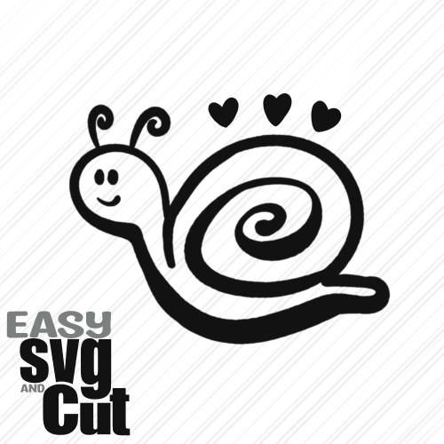 Schnecke SVG Vektorgrafik Plotterdatei Lasercut
