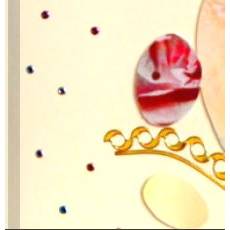 Wunderschöne Osterkarte mit Encaustic-Malerei -4- als Download Bild 2