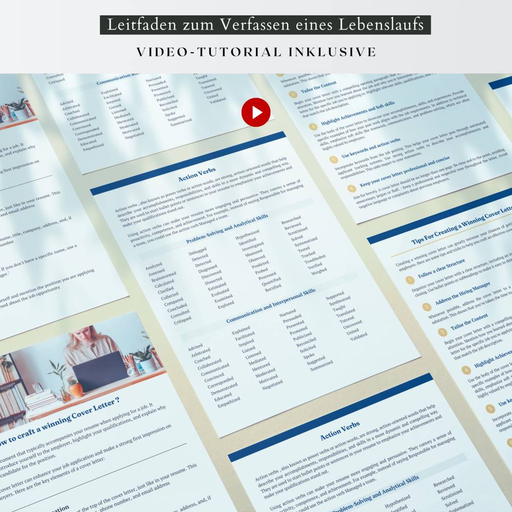 Modern Lebenslauf vorlagen,  Kreativ Bewerbungsvorlagen,  Deckblatt, Anschreiben - MS Word, Google Docs, Canva, Pages Bild 10