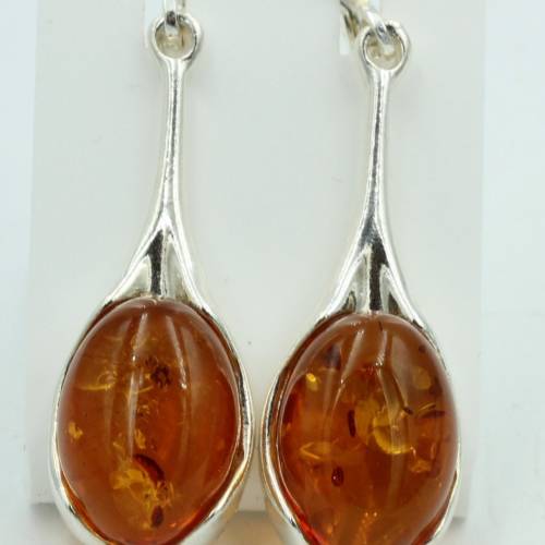 Edler Bernstein Ohrhänger 925 Silber echter Bernstein aus Litauen Top Edel